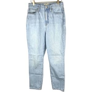 Madewell Curvy Perfect Vintage Jeans 27" Distressed Denim High Rise Light Wash